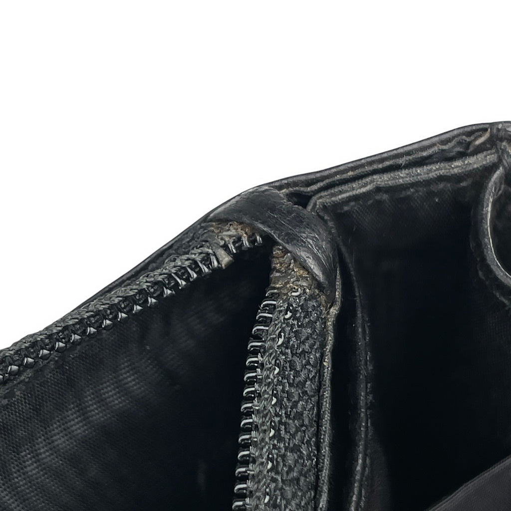 シャネル ココマーク チェーン ウォレット ショルダーバッグ キャビアスキン ブラック レディース 【中古】brbag
