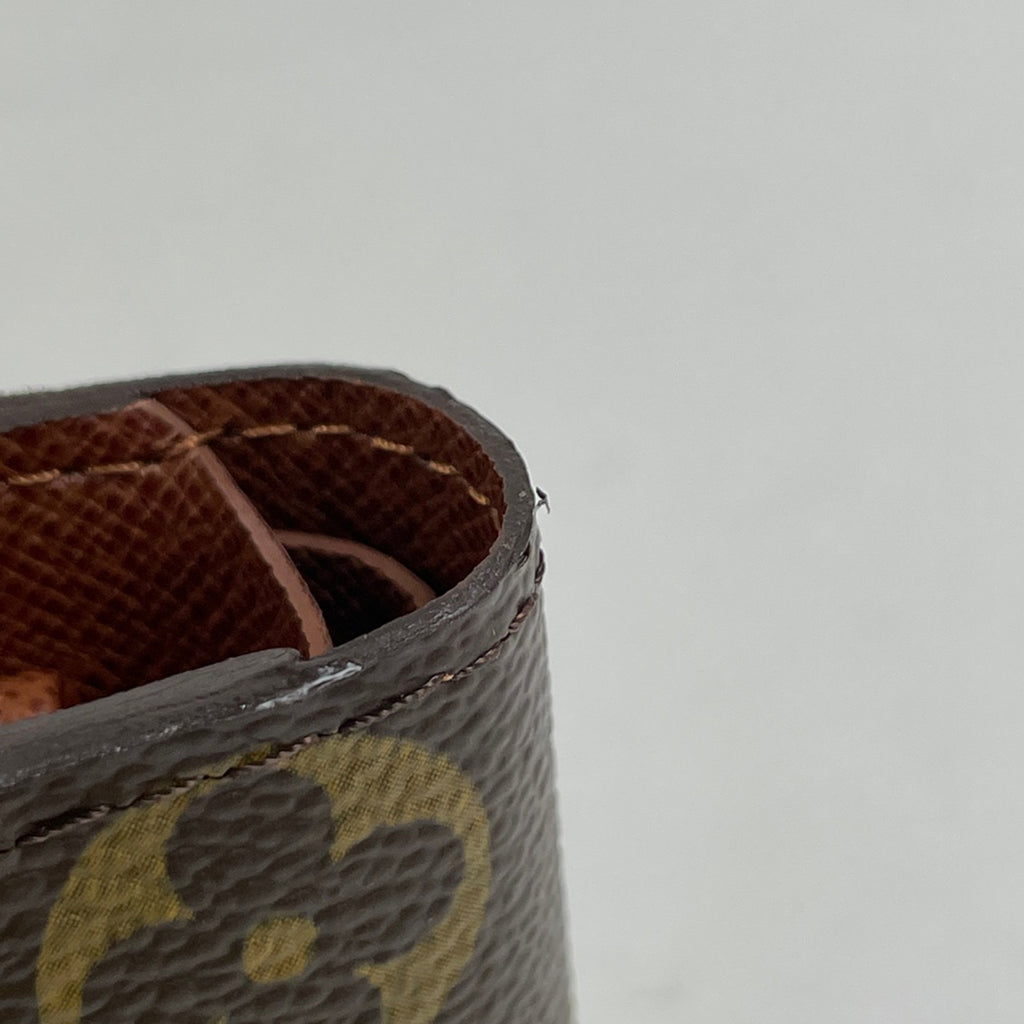 ルイ・ヴィトン ポルト ビエ カルト クレディ モネ 札入れ 小銭入れ 二つ折り財布 モノグラム ブラウン M61665 レディース 【中古】brbag