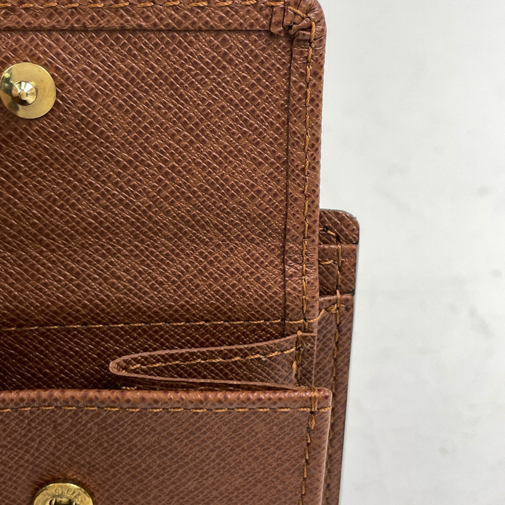 ルイ・ヴィトン ポルト ビエ カルト クレディ モネ 札入れ 小銭入れ 二つ折り財布 モノグラム ブラウン M61665 レディース 【中古】brbag