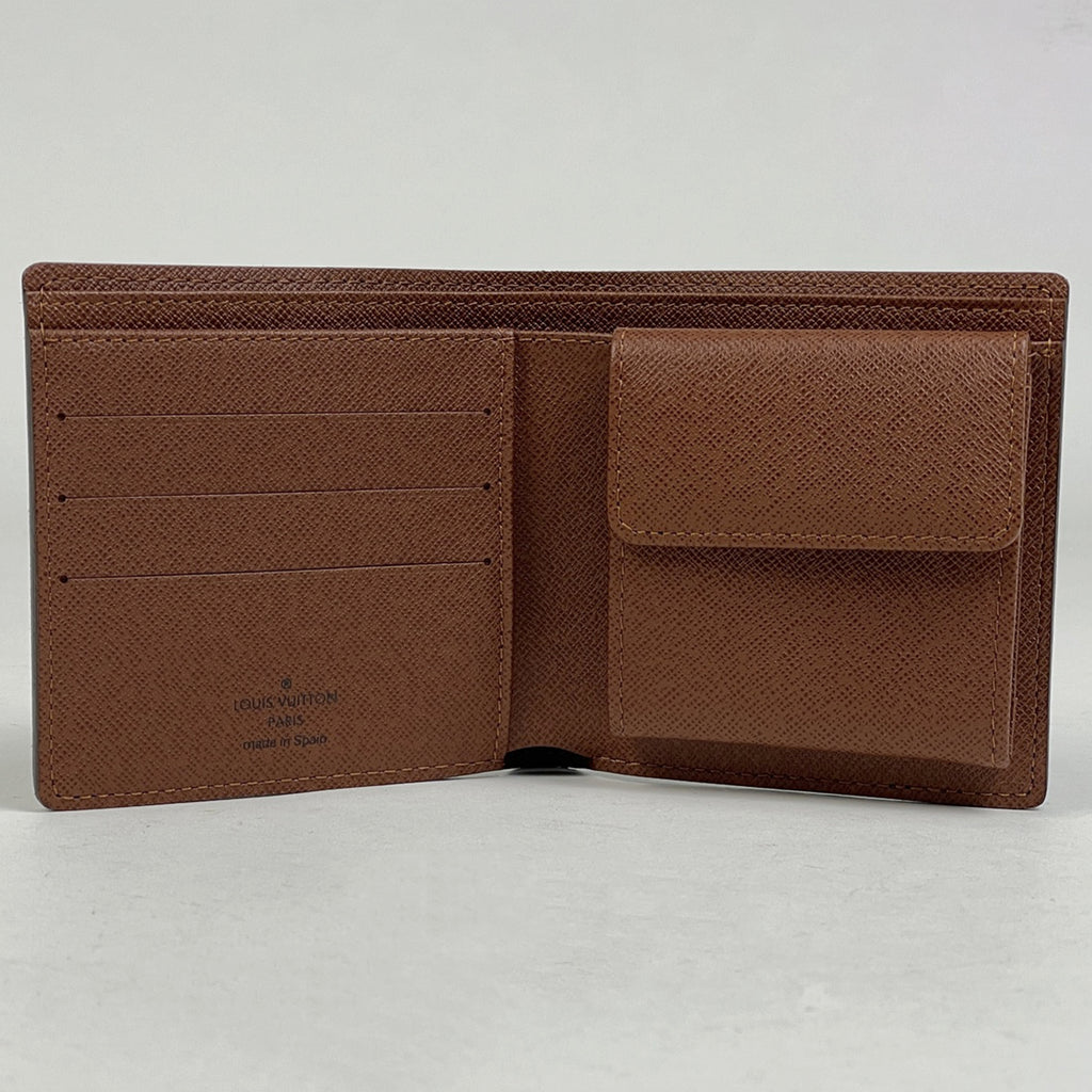 ルイ・ヴィトン ポルト ビエ カルト クレディ モネ 札入れ 小銭入れ 二つ折り財布 モノグラム ブラウン M61665 レディース 【中古】brbag