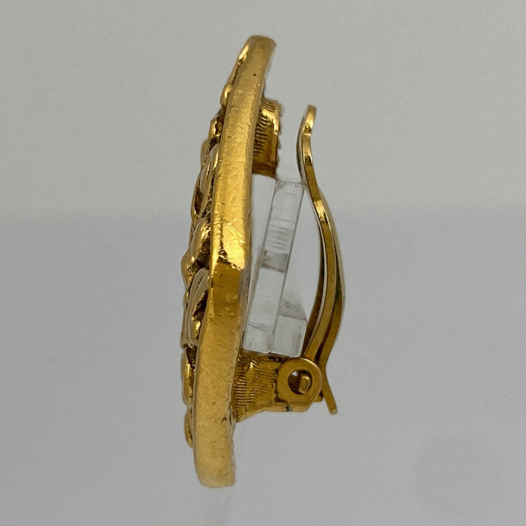 シャネル ココマーク イヤリング ひし形 スクエア イヤリング GP ゴールド レディース 【中古】bracc