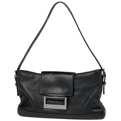 ロエベ ロゴ ショルダーバッグ ミニバッグ ショルダーバッグ レザー ブラック レディース 【中古】brbag
