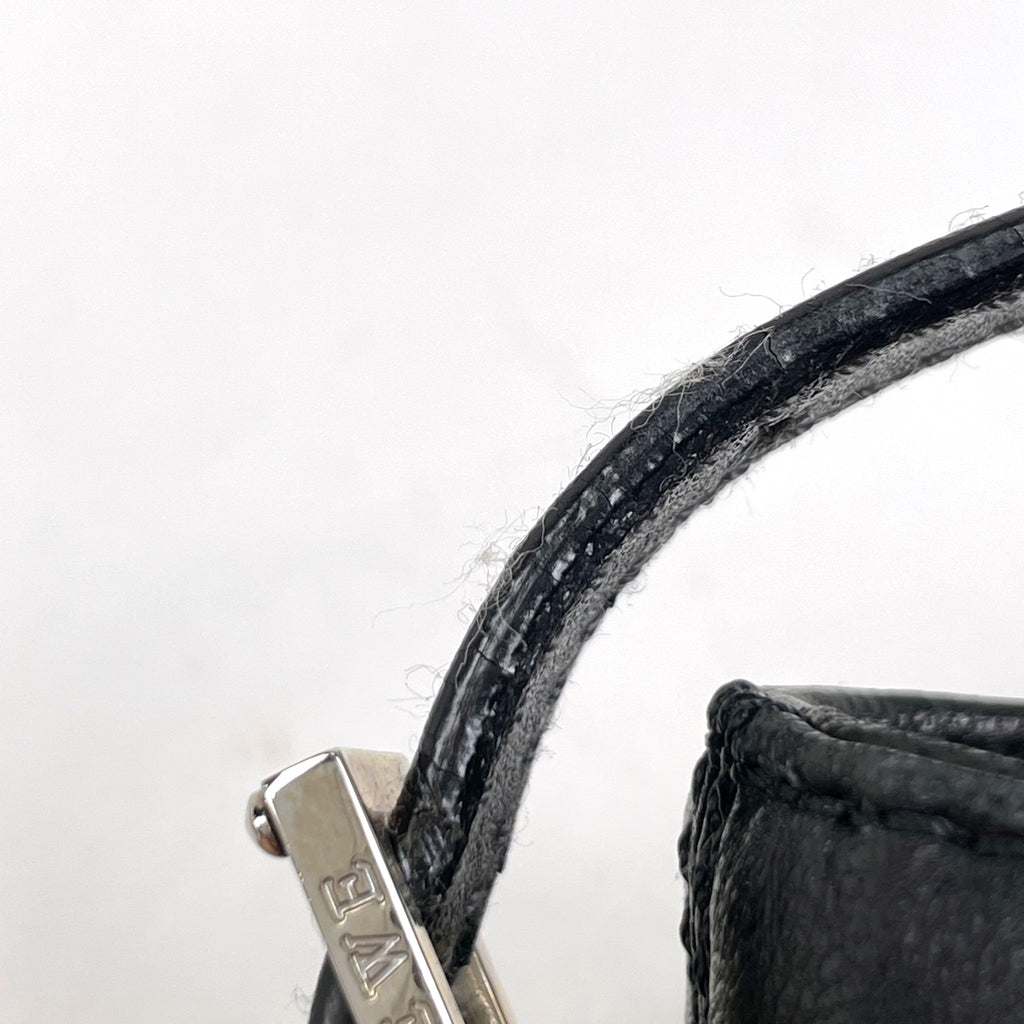 ロエベ ロゴ ショルダーバッグ ミニバッグ ショルダーバッグ レザー ブラック レディース 【中古】brbag