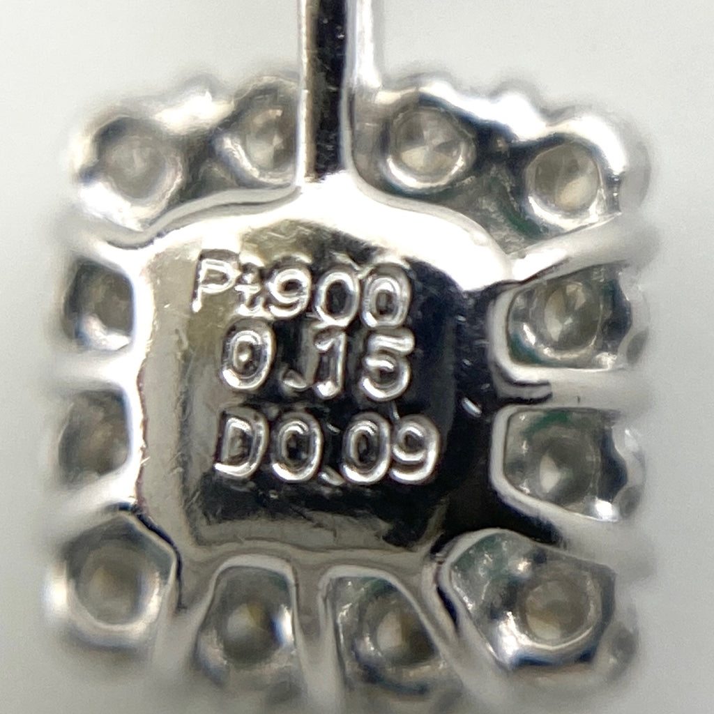 エメラルド デザインネックレス プラチナ ペンダント メレダイヤ ネックレス Pt900 Pt850 エメラルド レディース 【中古】nbjwl