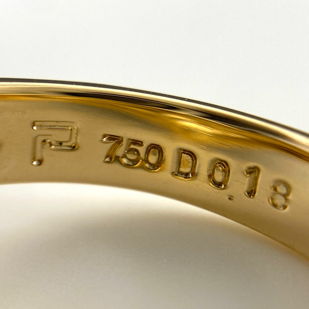 ポーラ メレダイヤ デザインリング YG イエローゴールド 指輪 リング 11号 750 ダイヤモンド レディース 【中古】brjwl