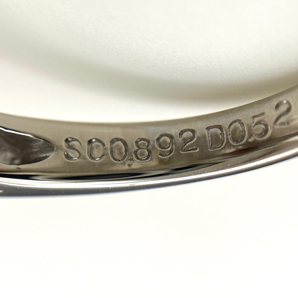 サファイア デザインリング プラチナ メレダイヤ 指輪 リング 10.5号 Pt900 サファイア ダイヤモンド レディース 【中古】nbjwl