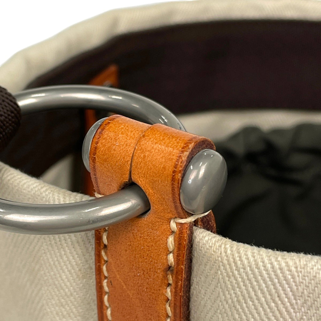 エルメス サック ド パンサージュ 2WAY ショルダーバッグ ショルダーバッグ キャンバス アイボリー □L レディース 【中古】brbag