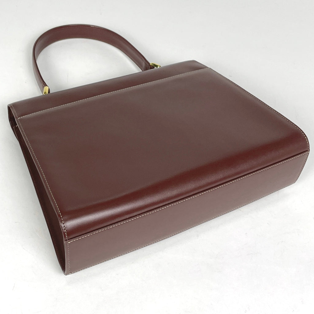 カルティエ マストライン ハンドバッグ トートバッグ レザー ボルドー レディース 【中古】brbag