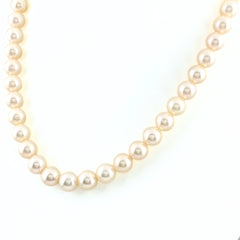 パール デザインネックレス WG ホワイトゴールド ネックレス K14 WG ダイヤモンド レディース 【中古】nbjwl