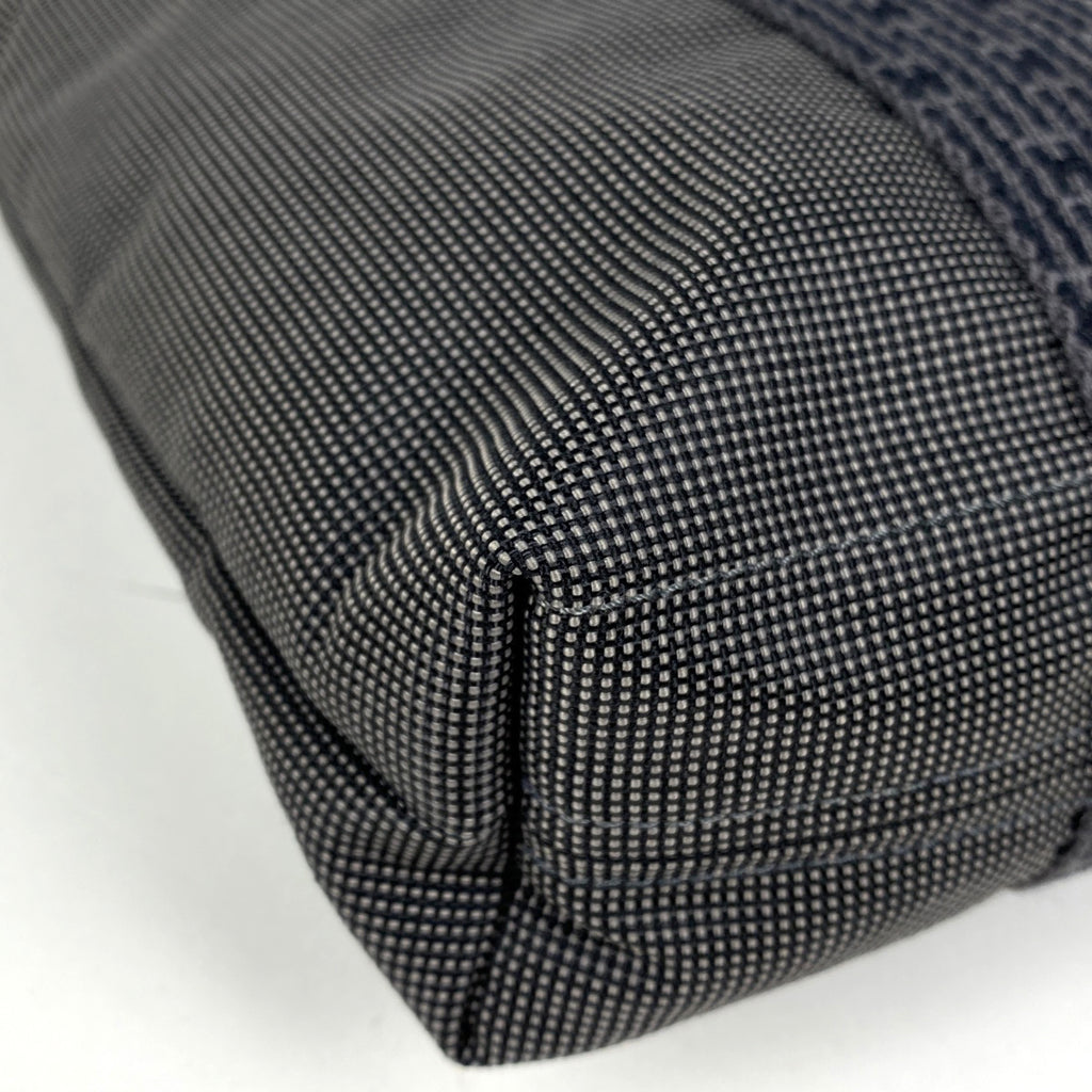 エルメス エールライン カバス Hロゴ ハンドバッグ トートバッグ ナイロンキャンバス グレー レディース 【中古】brbag