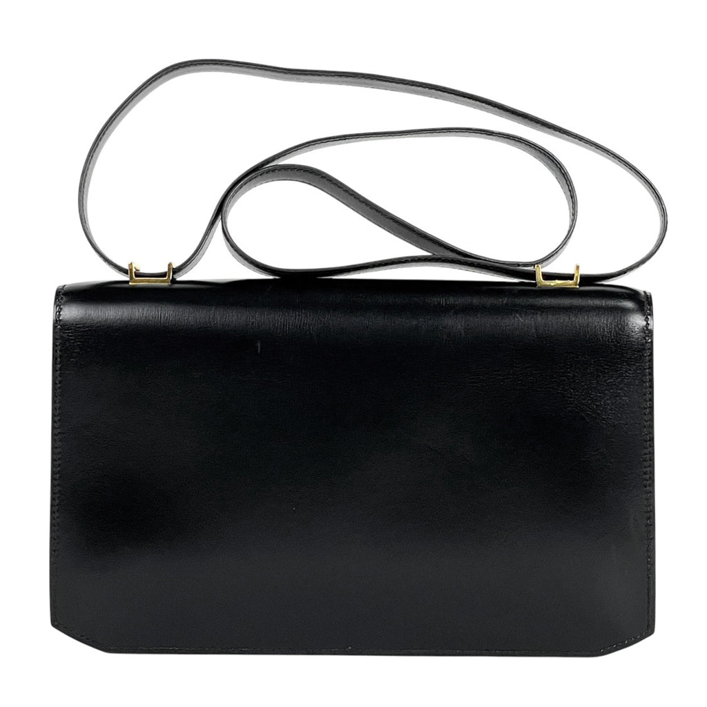 エルメス カデナロック ショルダーバッグ 肩掛け ショルダーバッグ ボックスカーフ ブラック 〇M レディース 【中古】brbag