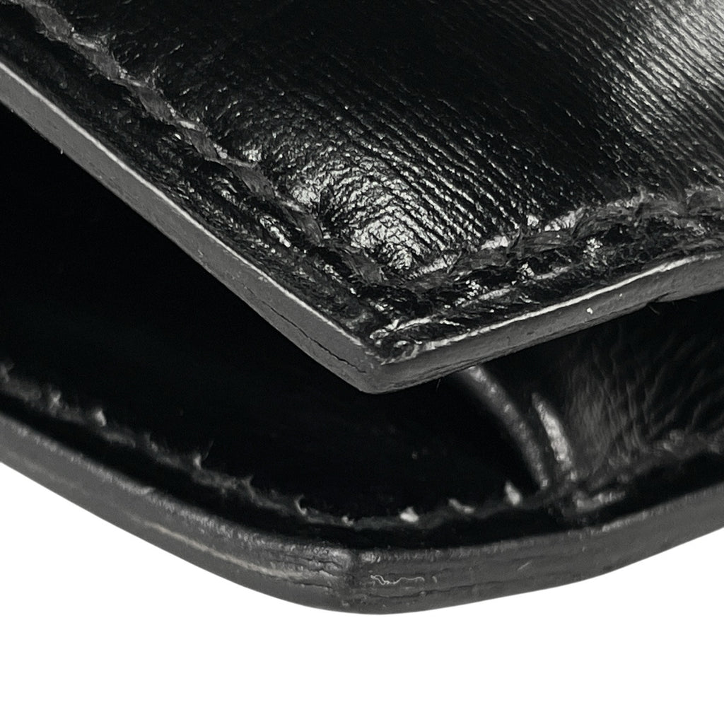 エルメス カデナロック ショルダーバッグ 肩掛け ショルダーバッグ ボックスカーフ ブラック 〇M レディース 【中古】brbag