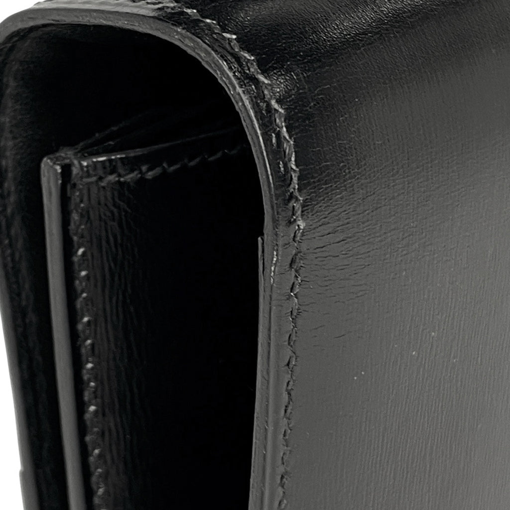 エルメス カデナロック ショルダーバッグ 肩掛け ショルダーバッグ ボックスカーフ ブラック 〇M レディース 【中古】brbag