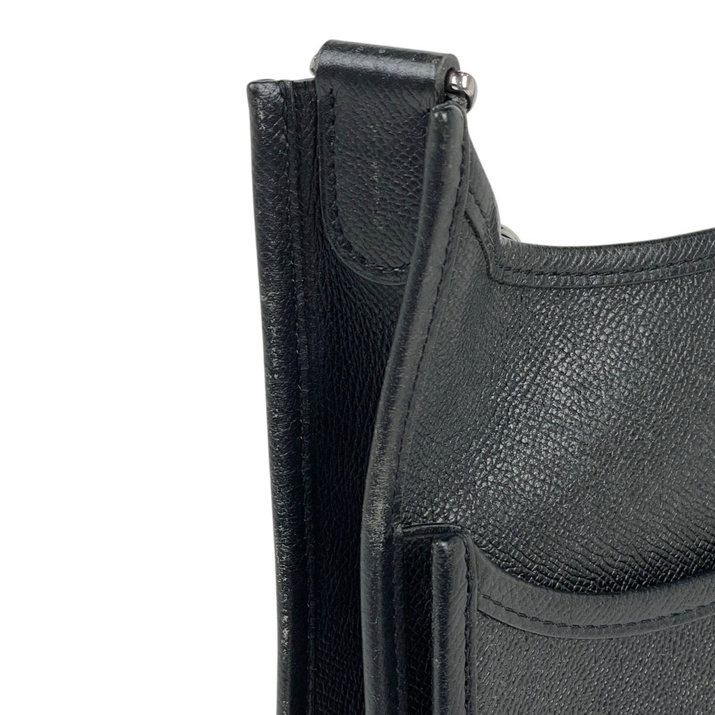 エルメス エヴリン 3 PM パンチング Hロゴ ショルダーバッグ ヴォーエプソン ブラック □L レディース 【中古】brbag