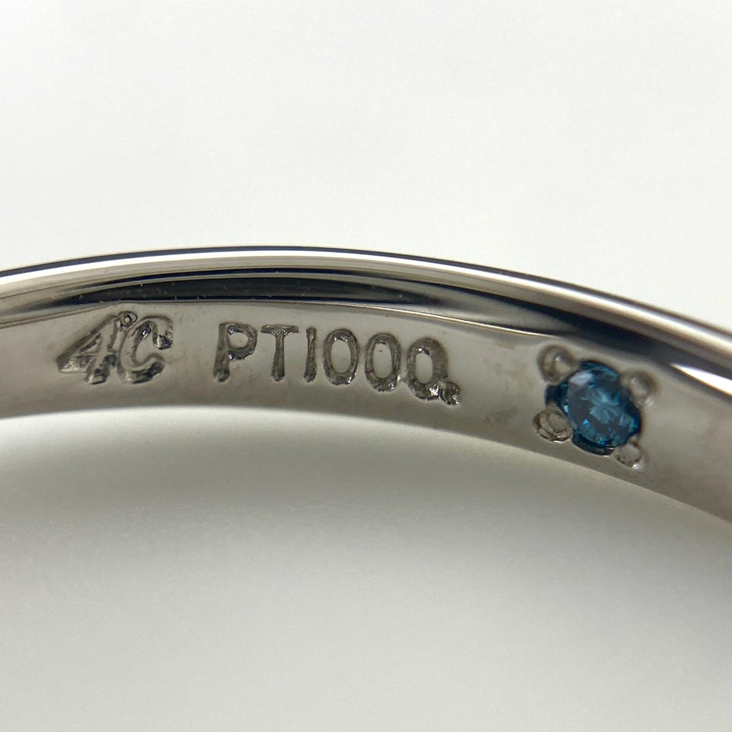 ヨンドシー ダイヤモンド デザインリング プラチナ 指輪 リング 10号 Pt1000 ダイヤモンド レディース 【中古】brjwl