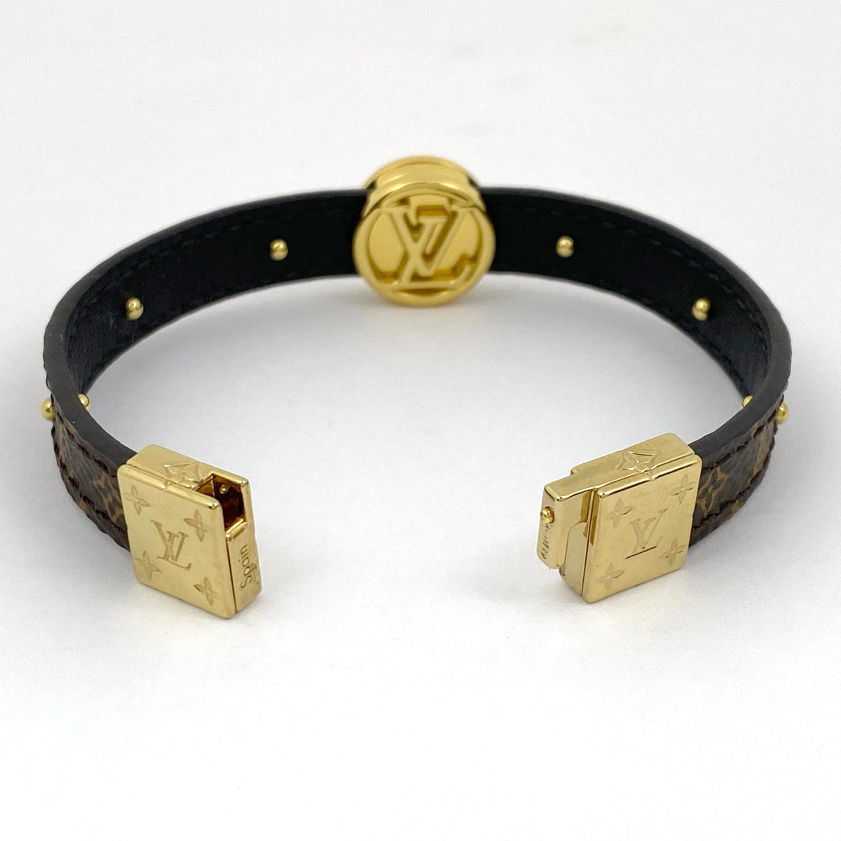 ルイヴィトン LVサークルリバーシブルブレスレット モノグラム レッド 15cm Brand Max】ルイヴィトン・ヴィトン・エルメス・シャネル