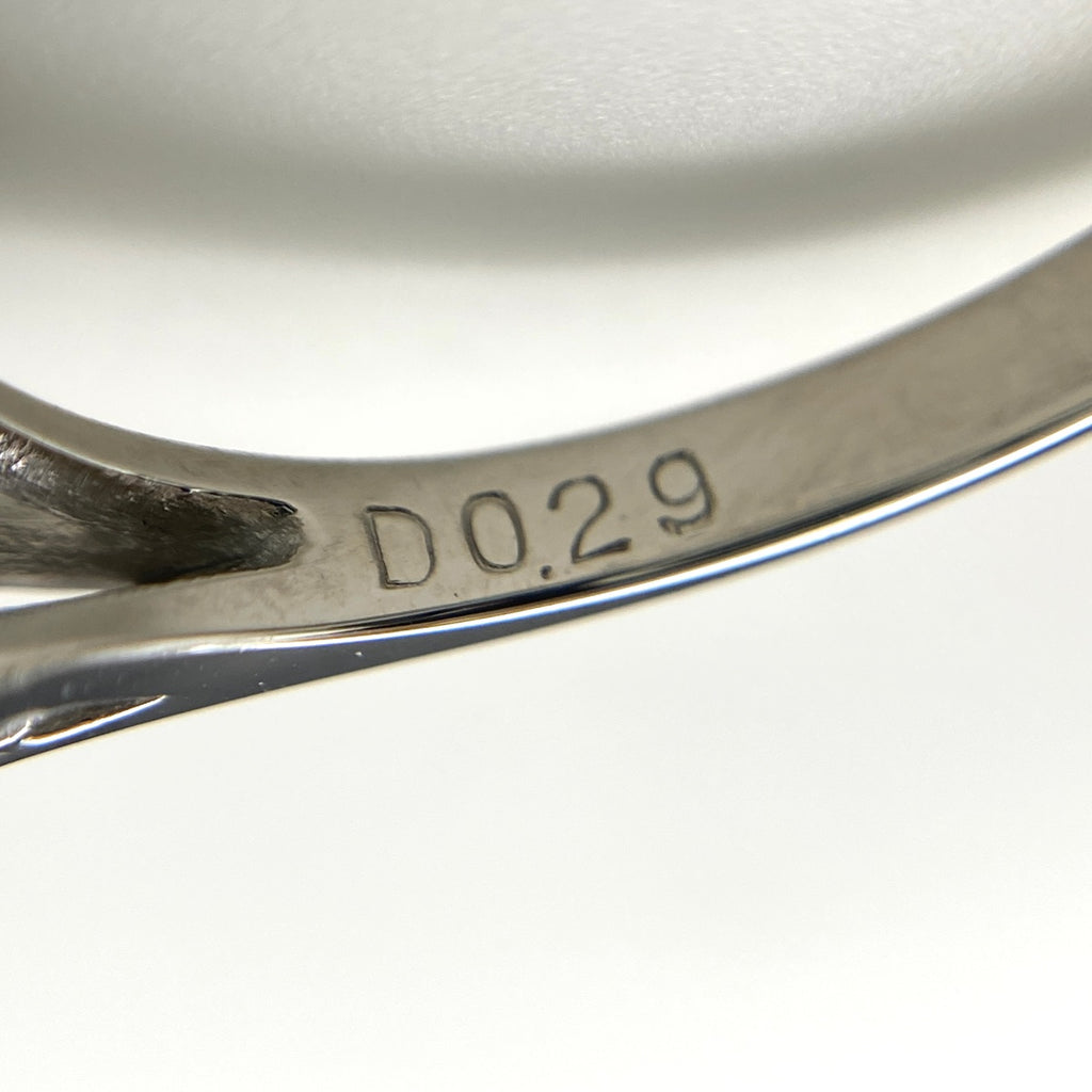 エメラルド デザインリング プラチナ 指輪 メレダイヤ リング 12号 Pt900 エメラルド ダイヤモンド レディース 【中古】nbjwl