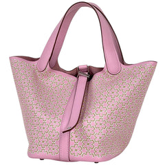 エルメス ピコタンロック PM ミニバッグ ラッキーデイジー ハンドバッグ ヴォースイフト モーヴシルベストル U レディース 【中古】brbag