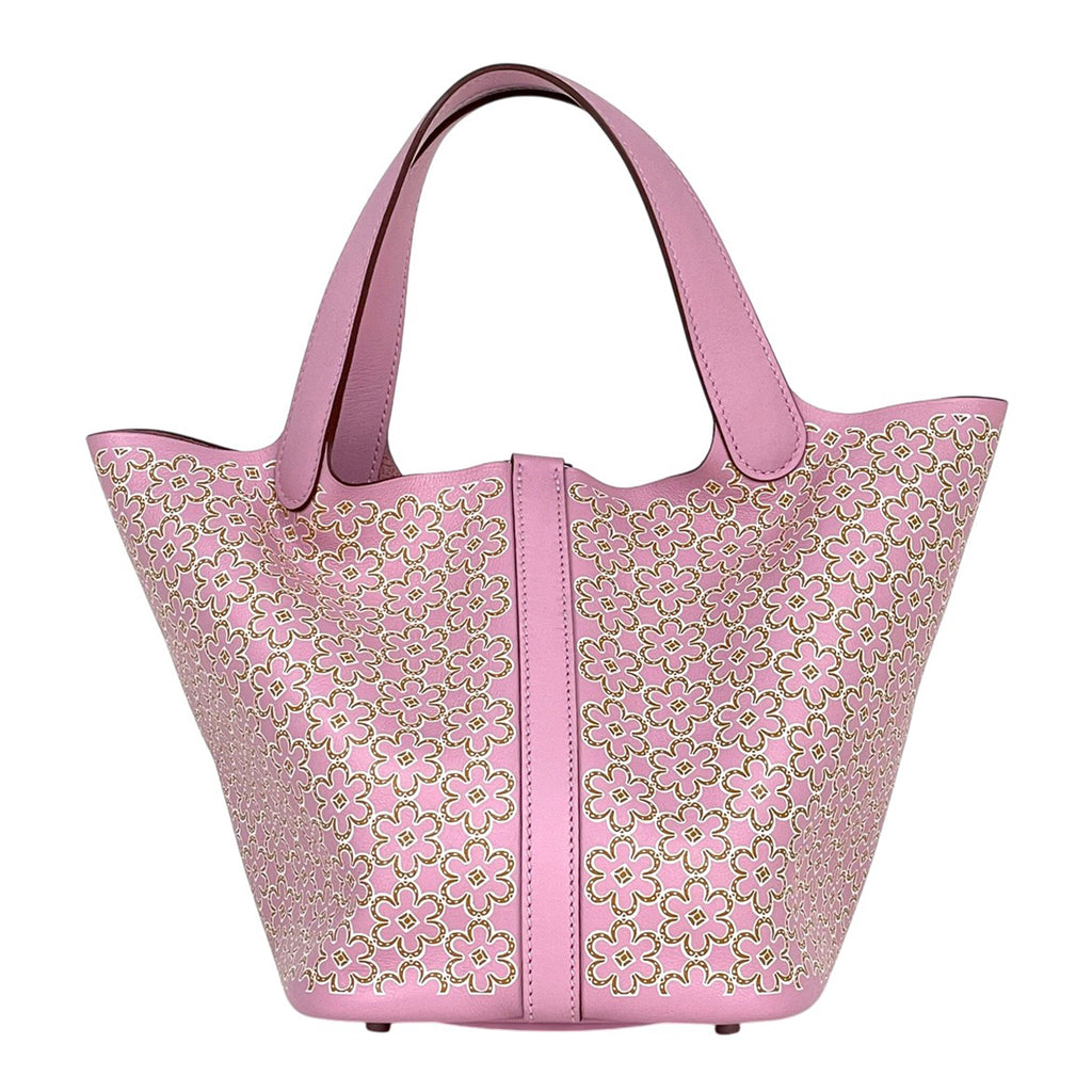 エルメス ピコタンロック PM ミニバッグ ラッキーデイジー ハンドバッグ ヴォースイフト モーヴシルベストル U レディース 【中古】brbag