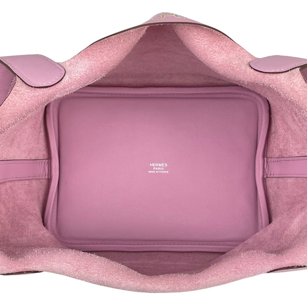 エルメス ピコタンロック PM ミニバッグ ラッキーデイジー ハンドバッグ ヴォースイフト モーヴシルベストル U レディース 【中古】brbag