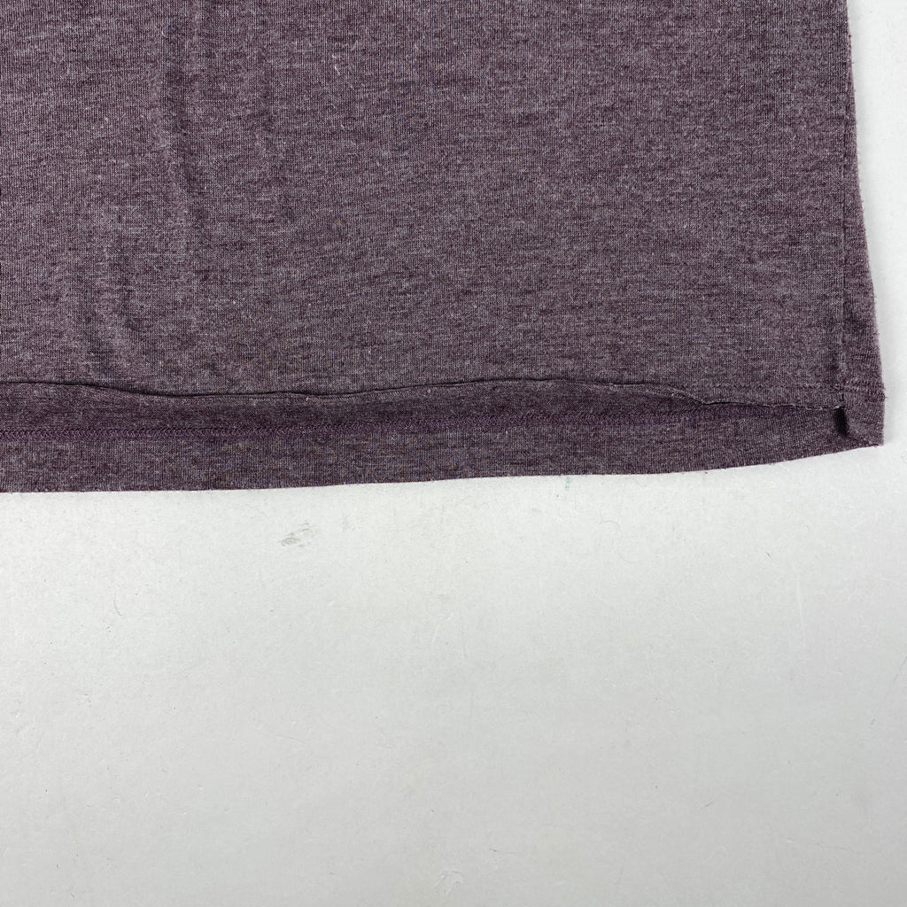 サンローランパリ ロゴ プリント Tシャツ サンダーボルト トップス 半袖Ｔシャツ レーヨン ポリエステル パープル メンズ 【中古】brapp
