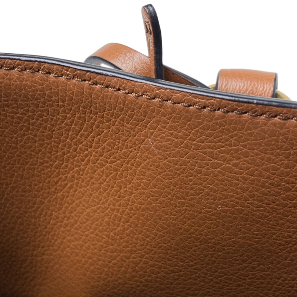 プラダ ロゴプレート ハンドバッグ 2WAY ショルダーバッグ ハンドバッグ レザー ブラウン 1BA579 レディース 【中古】brbag