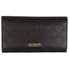 グッチ グッチシマ 長財布 GG柄 長財布 シマレザー ダークブラウン 244946 レディース 【中古】brbag