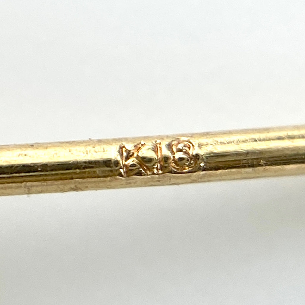 メレダイヤ デザインピアス YG イエローゴールド ピアス K18 YG ダイヤモンド レディース 【中古】nbjwl