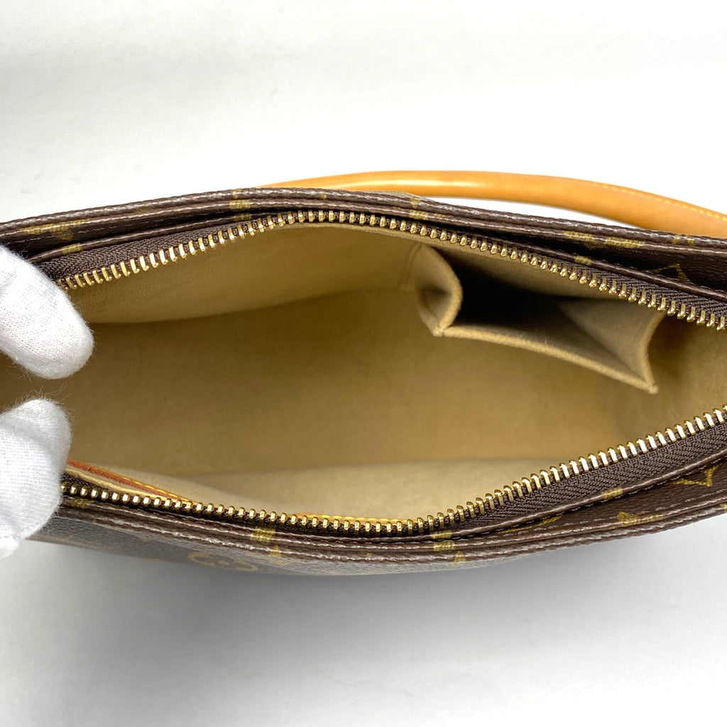 ルイ・ヴィトン ルーピング MM 肩掛け ワンショルダー ショルダーバッグ モノグラム ブラウン M51146 レディース 【中古】brbag