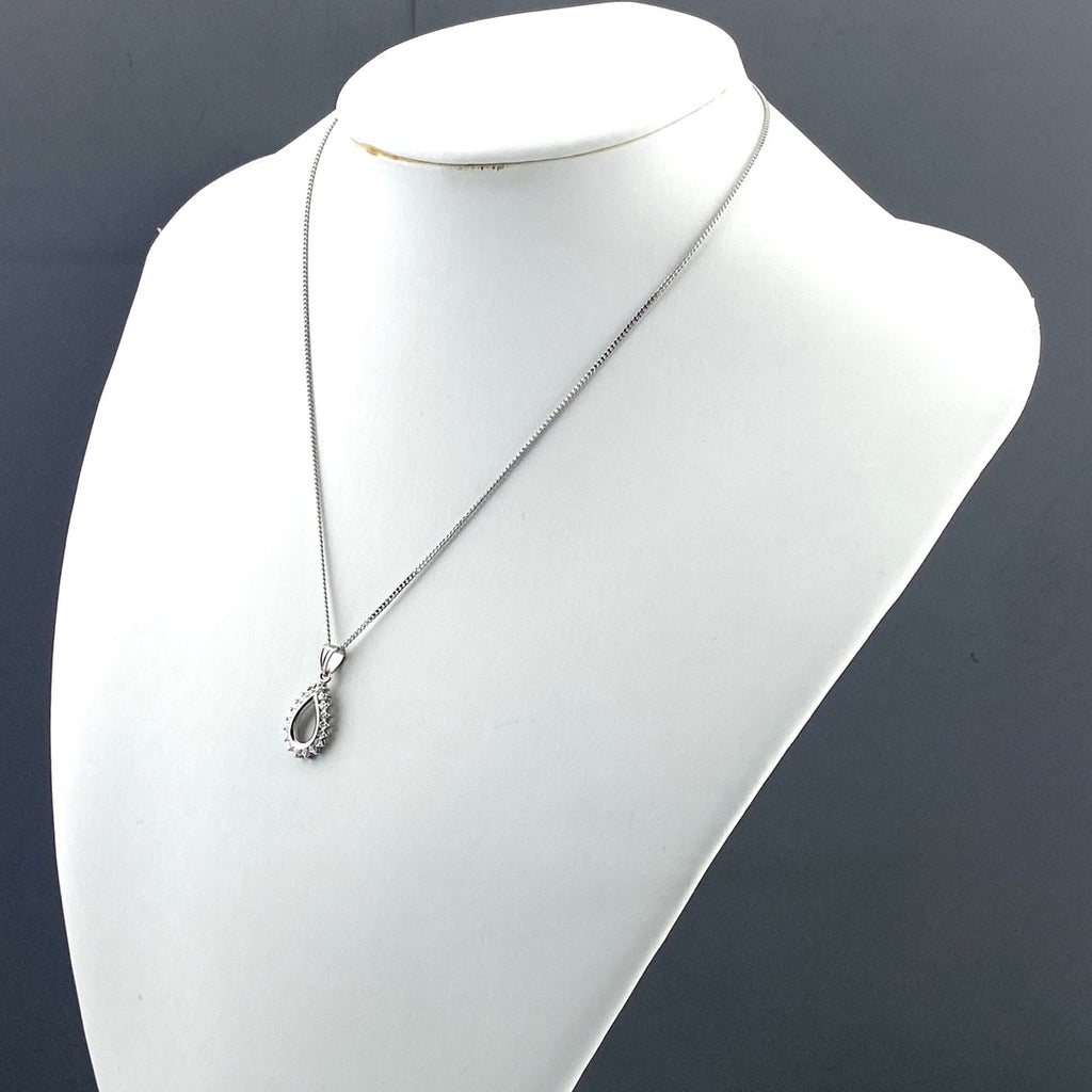 メレダイヤ デザインネックレス プラチナ ペンダント ネックレス Pt900 Pt850 ダイヤモンド レディース 【中古】nbjwl