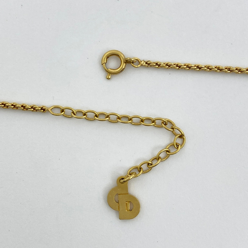 クリスチャンディオール ロゴ ネックレス ネックレス GP ゴールド レディース 【中古】bracc