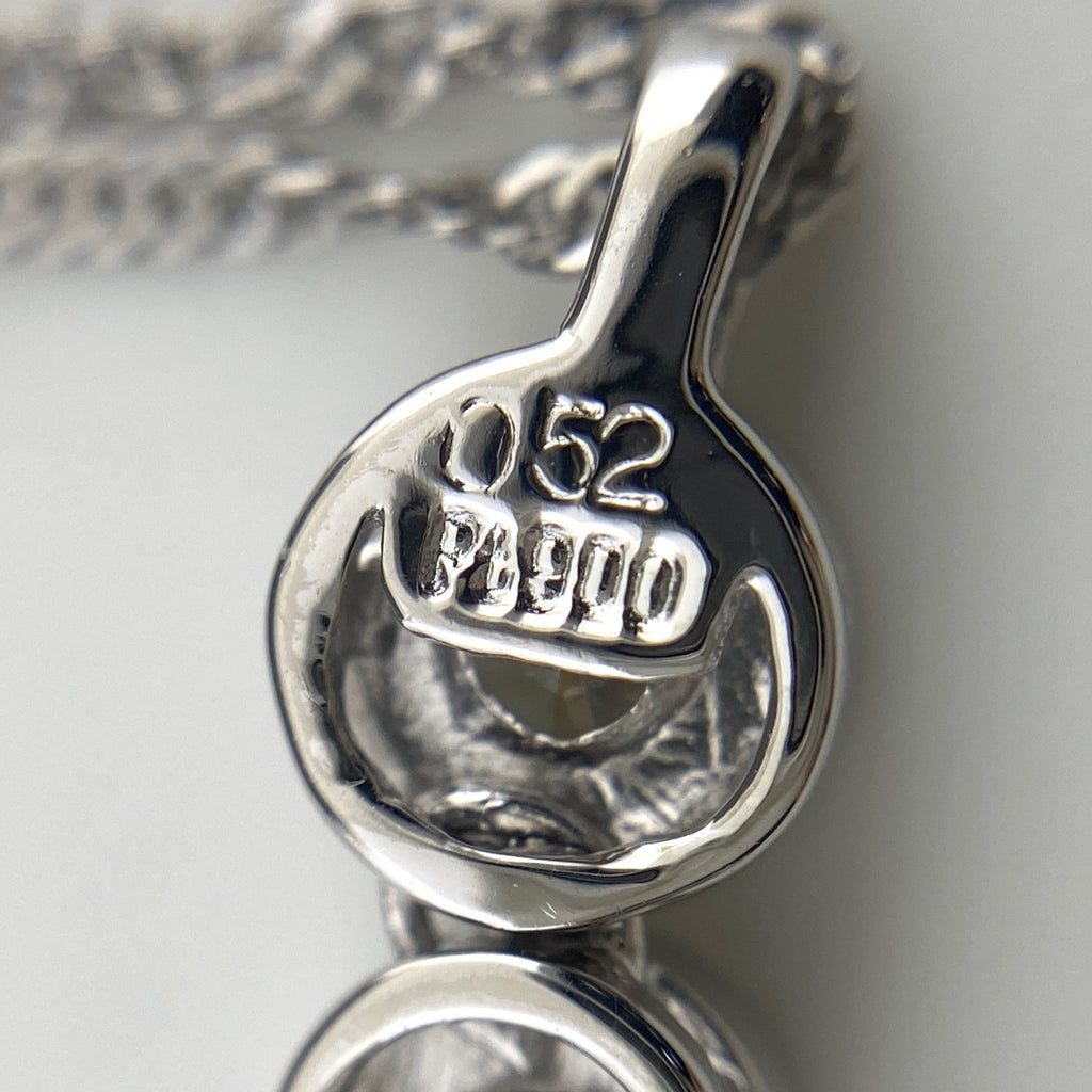 メレダイヤ デザインネックレス プラチナ ペンダント ネックレス Pt900 Pt850 ダイヤモンド レディース 【中古】nbjwl