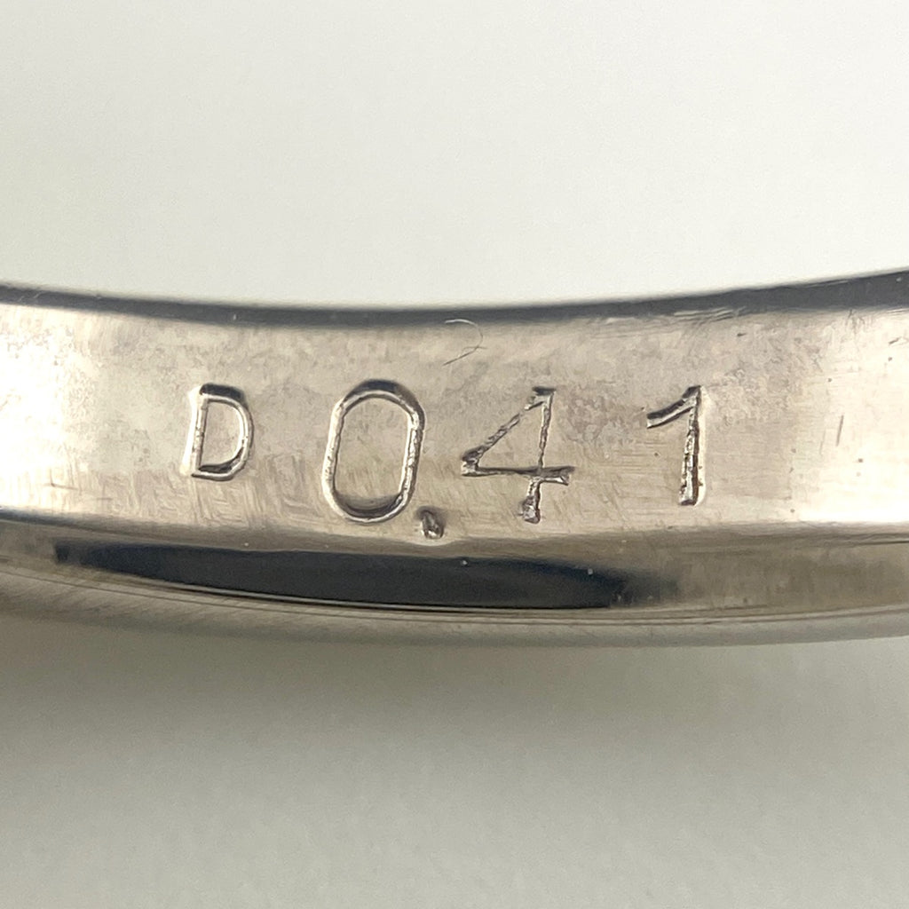 エメラルド デザインリング プラチナ 指輪 メレダイヤ リング 9.5号 Pt900 エメラルド ダイヤモンド レディース 【中古】nbjwl