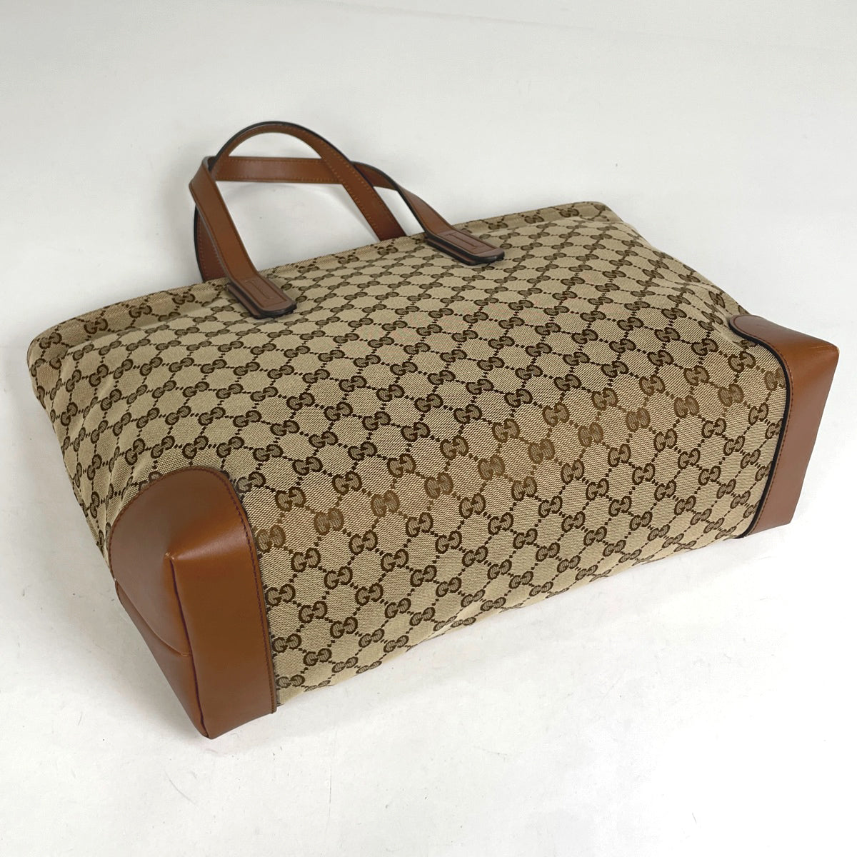 バイセル公式】グッチ GG柄 トートバッグ シェリーライン ウェブ