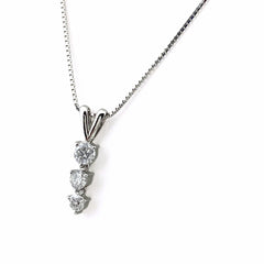 メレダイヤ デザインネックレス プラチナ ペンダント スイング ネックレス Pt900 Pt850 ダイヤモンド レディース 【中古】nbjwl