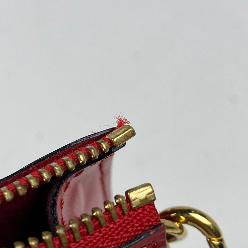 ルイ・ヴィトン ポシェット アクセソワール コスメ メイク アクセサリーポーチ エピ カスティリアンレッド M52947 レディース 【中古】brbag
