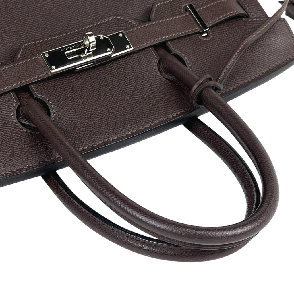 エルメス バーキン 30 ハンドバッグ ヴォーエプソン ショコラ □L レディース 【中古】brbag