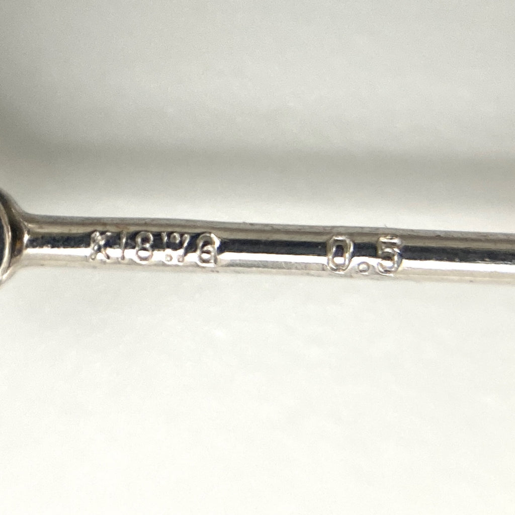 メレダイヤ デザインピアス WG ホワイトゴールド ピアス K18 WG ダイヤモンド レディース 【中古】nbjwl