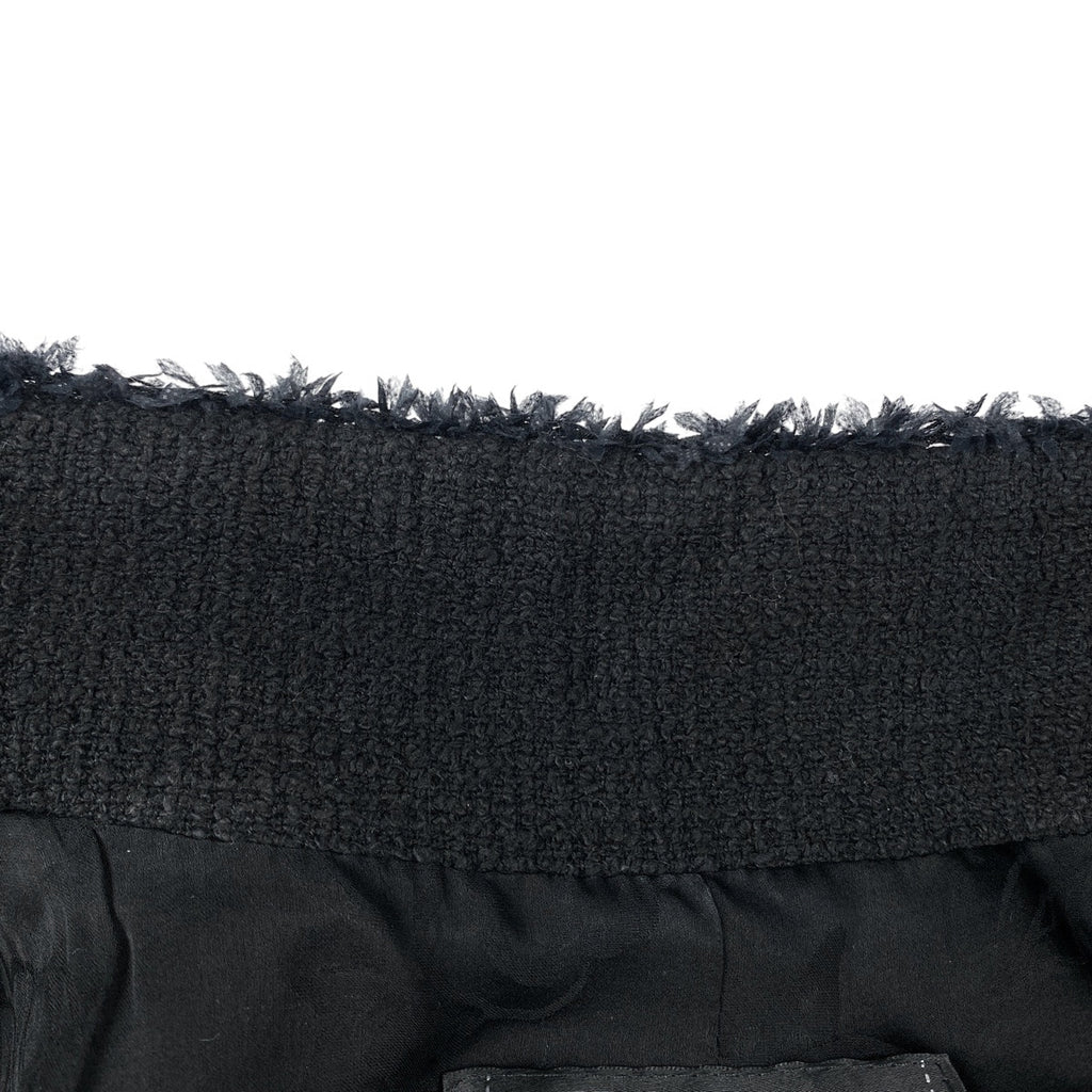 シャネル ココマークボタン ツイード コート ジャケット アウター その他コート コットン ブラック レディース 【中古】brapp