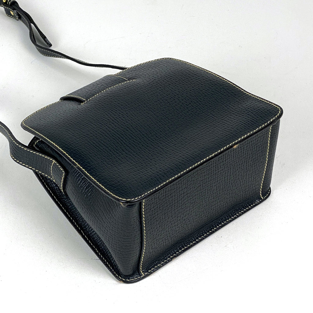 ロエベ トグル ショルダーバッグ 斜め掛け ショルダーバッグ レザー ネイビー　 レディース 【中古】brbag