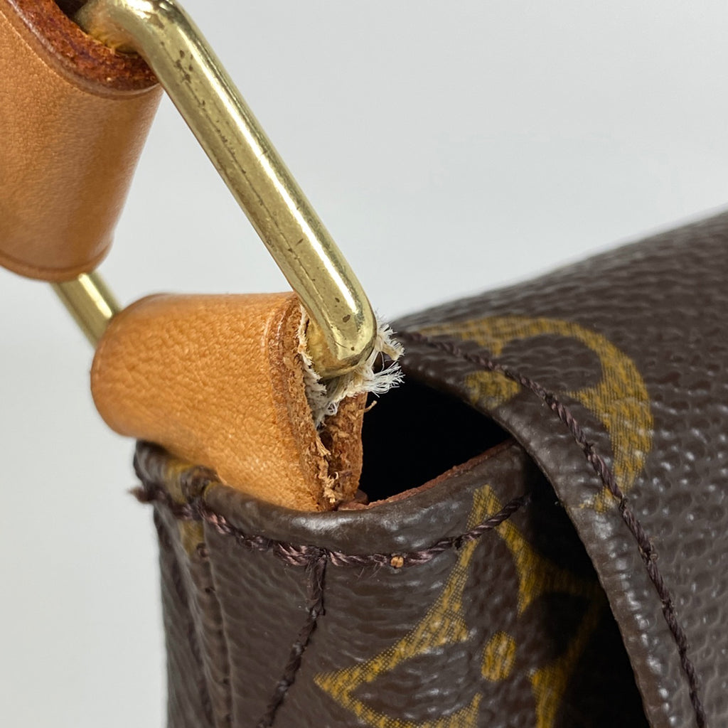 ルイ・ヴィトン ミュゼット 斜め掛け ショルダーバッグ モノグラム ブラウン M51256 レディース 【中古】brbag