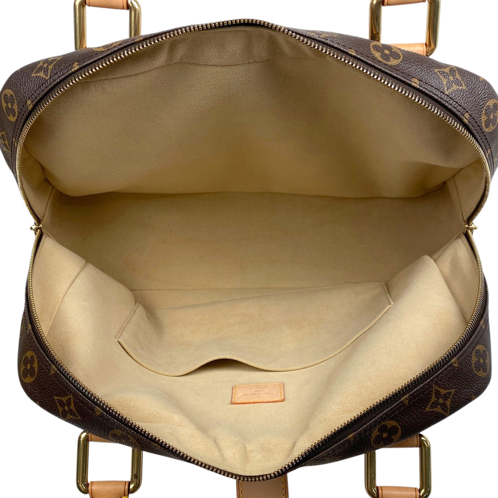 ルイ・ヴィトン マンハッタン GM 手提げ ハンドバッグ モノグラム ブラウン M40025 レディース 【中古】brbag