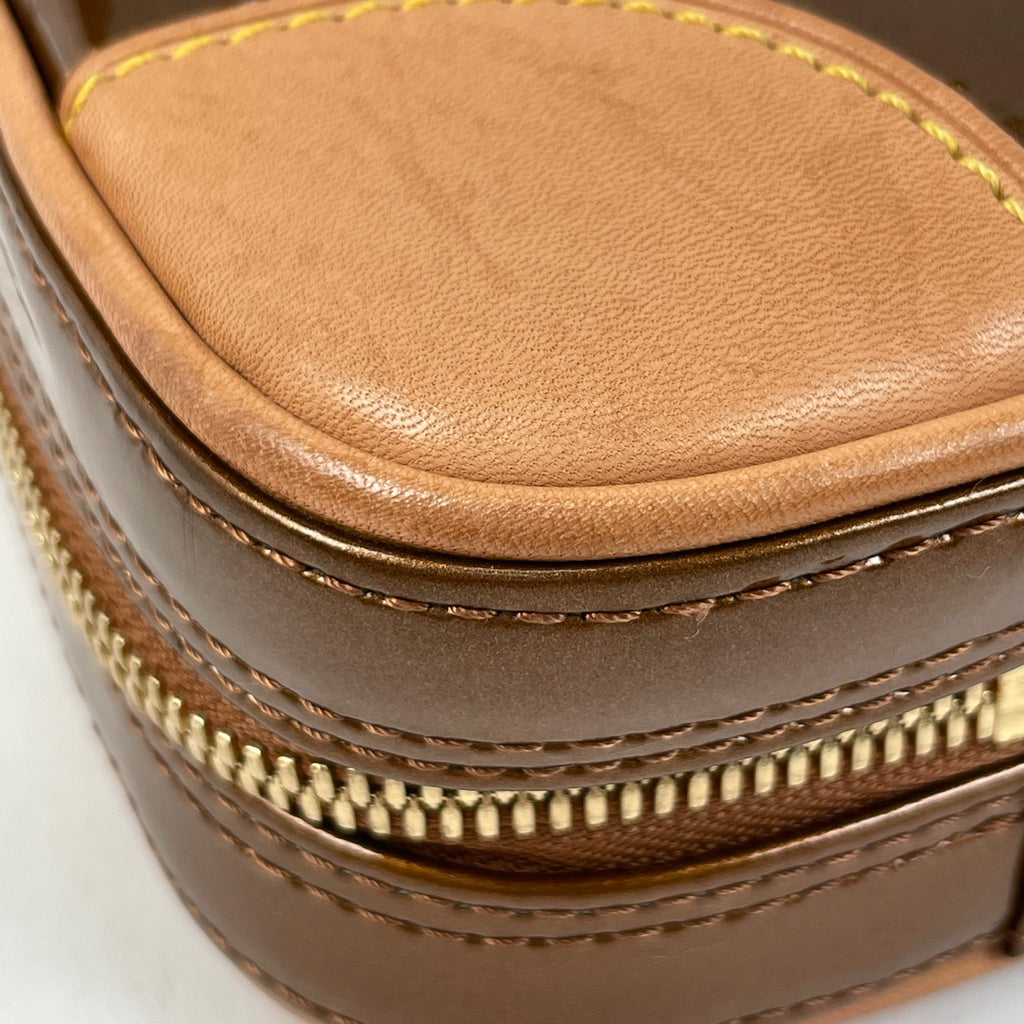 ルイ・ヴィトン ヴァンダム ブリーフケース ハンドバッグ エナメル ビジネスバッグ モノグラムヴェルニ ブロンズ M91125 メンズ 【中古】brbag