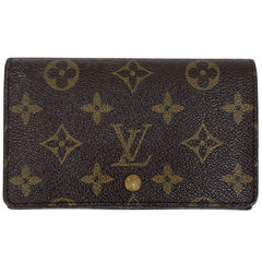 ルイ・ヴィトン ポルト モネ ビエ トレゾール 札入れ 小銭入れ 二つ折り財布 モノグラム ブラウン M61730 レディース 【中古】brbag