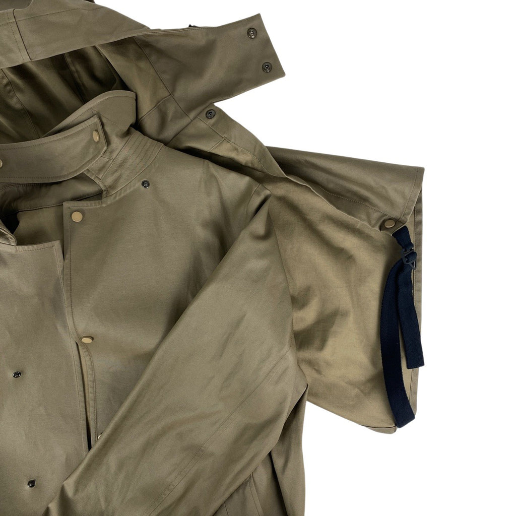 ボッテガヴェネタ ミリタリーコート フード付き カーキ アウター その他コート グリーンベージュ メンズ 【中古】brapp