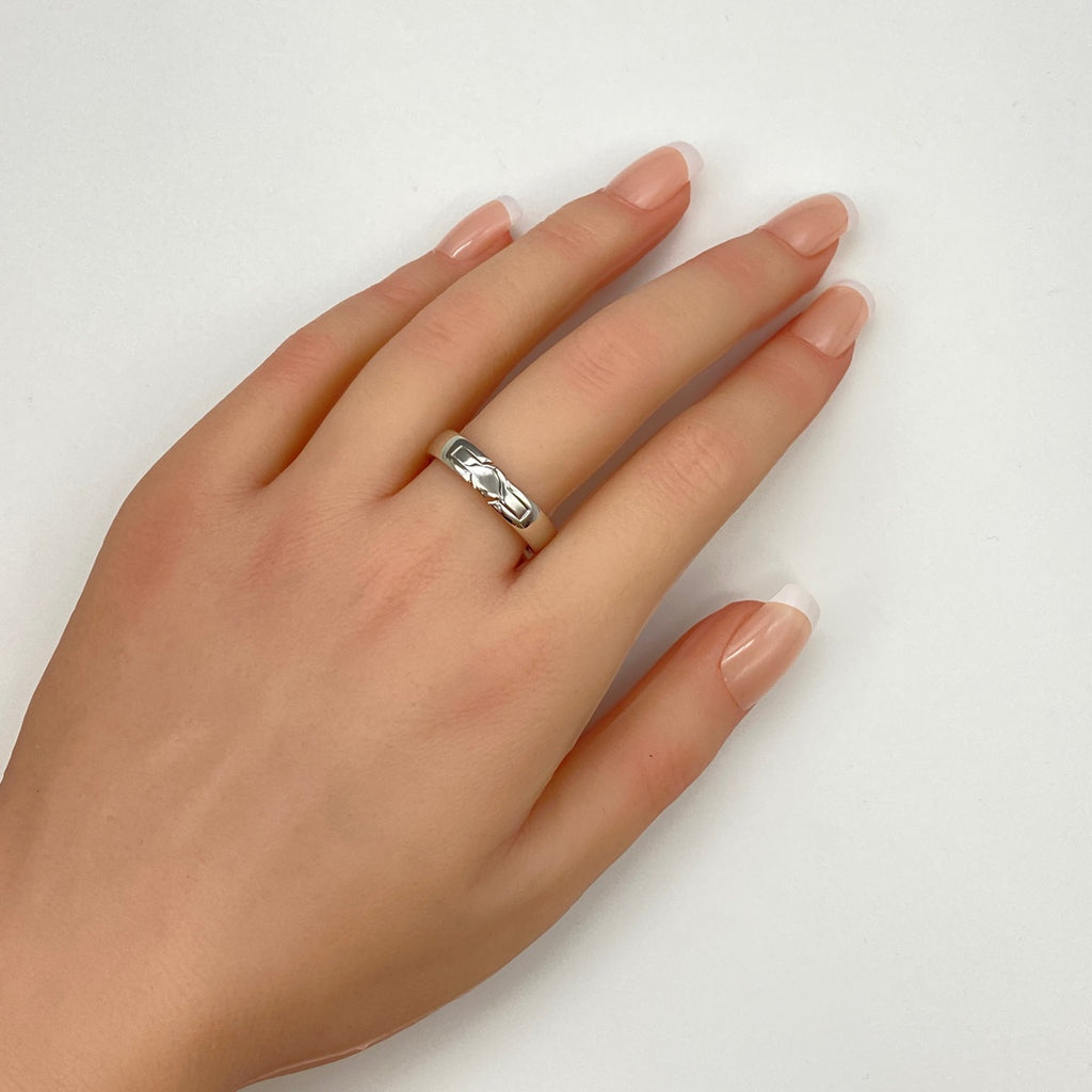 メレダイヤ デザインリング プラチナ 指輪 リング Pt900 ダイヤモンド レディース 【中古】nbjwl