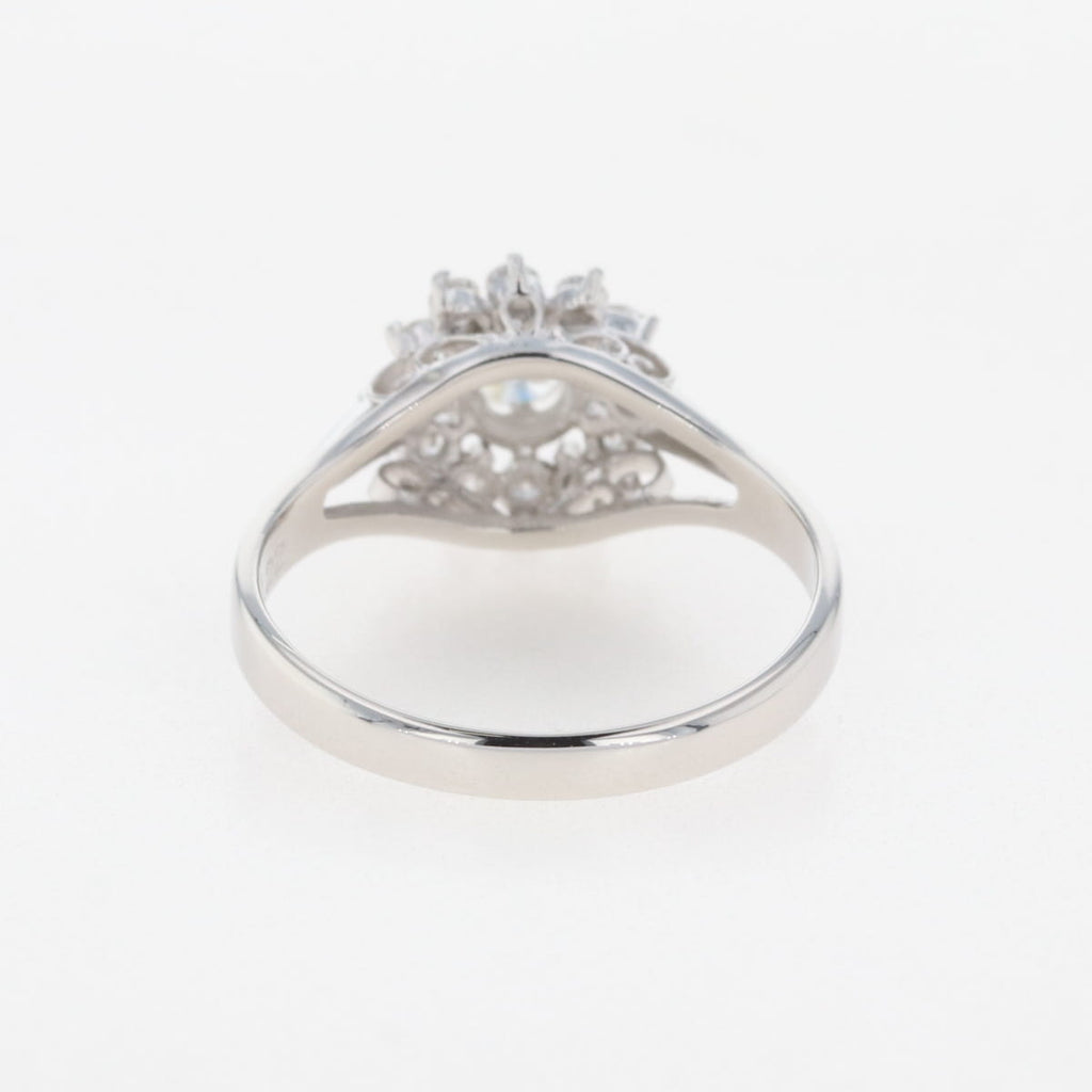 ダイヤモンド デザインリング プラチナ 指輪 メレダイヤ リング 12号 Pt900 ダイヤモンド レディース 【中古】nbjwl