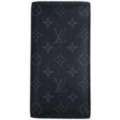 ルイ・ヴィトン ポルトフォイユ ブラザ 札入れ 小銭入れ 長財布 モノグラムエクリプス ブラック グレー M61697 メンズ 【中古】brbag