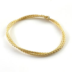 ウノアエレ デザインブレスレット YG イエローゴールド 腕輪 ブレスレット 750 レディース 【中古】brjwl