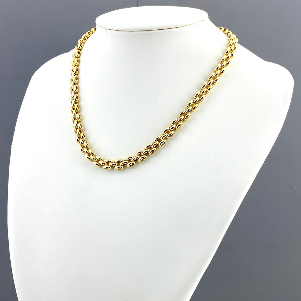 ウノアエレ デザインネックレス YG イエローゴールド ネックレス 750 レディース 【中古】brjwl